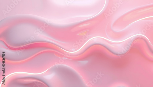 smooth, flowing background in soft pink tones, featuring fluid shapes and gentle curves that evoke sense of calm and serenity. Ideal for various design projects