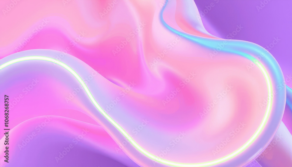 Obraz premium smooth, flowing background with fluid colors in shades of pink and purple, creating dreamy and vibrant atmosphere