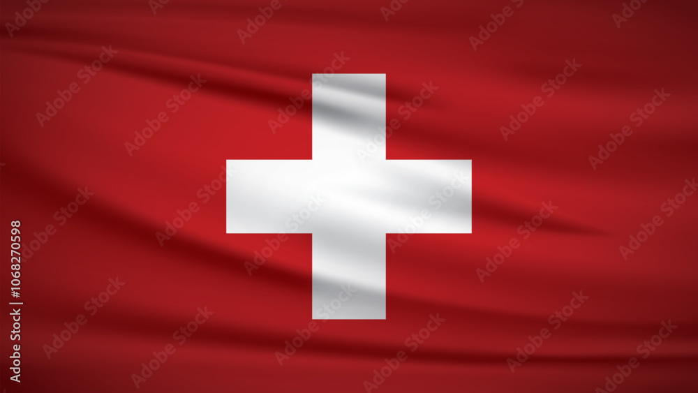 Fototapeta premium State of Switzerland flag Background Illustration 4K