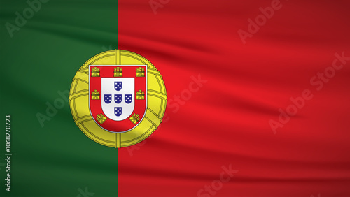 State of Portugal flag Background Illustration 4K