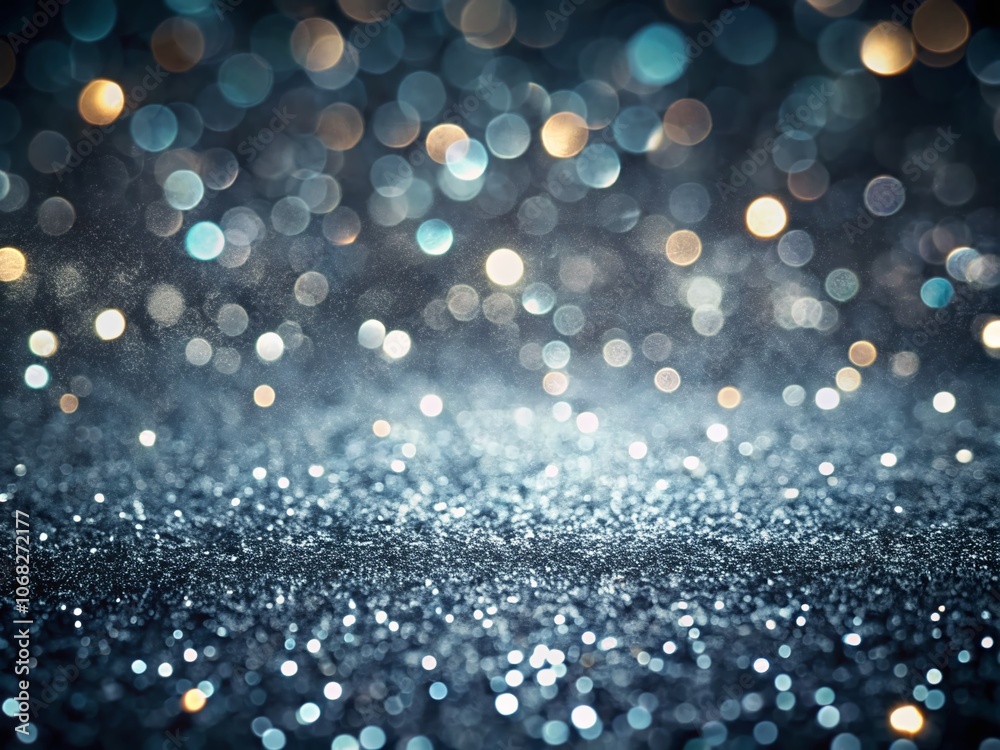 Captivating Dark Gray Glitter Background with Sparkling Texture for Creative Projects and Designs
