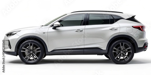 White SUV electric car