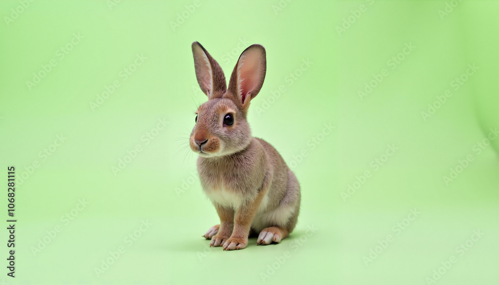 Fototapeta premium A small rabbit with big ears
