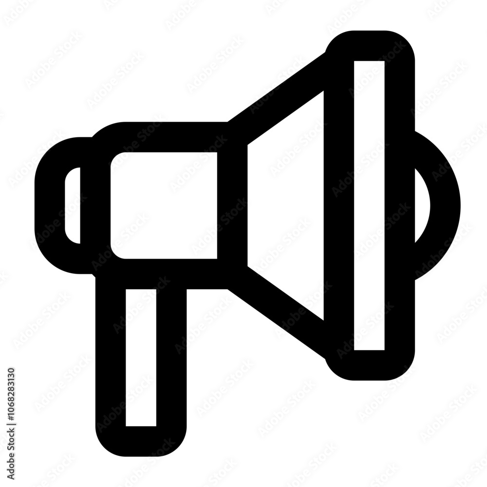 megaphone icon for illustration