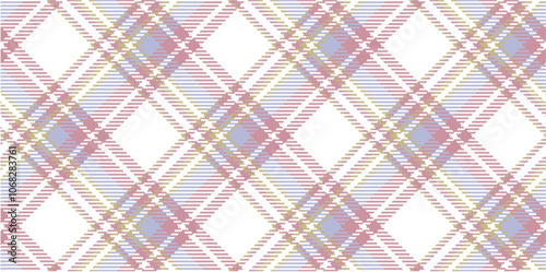 Vector checkered pattern. Tartan, textured seamless twill for flannel shirts, duvet covers, other autumn winter textile mills. Vector Format
