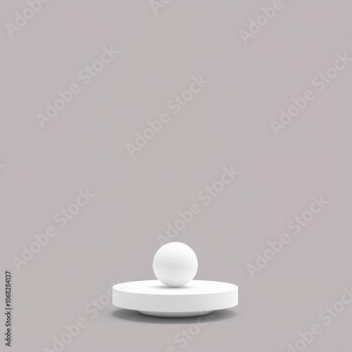 floated round white ball isolate on transparency background PNG