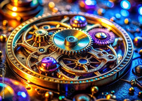 Wallpaper Mural Captivating Macro Photography of a Unique Time Stamp Device Highlighting Intricate Details and Textures in a Professional Setting Torontodigital.ca