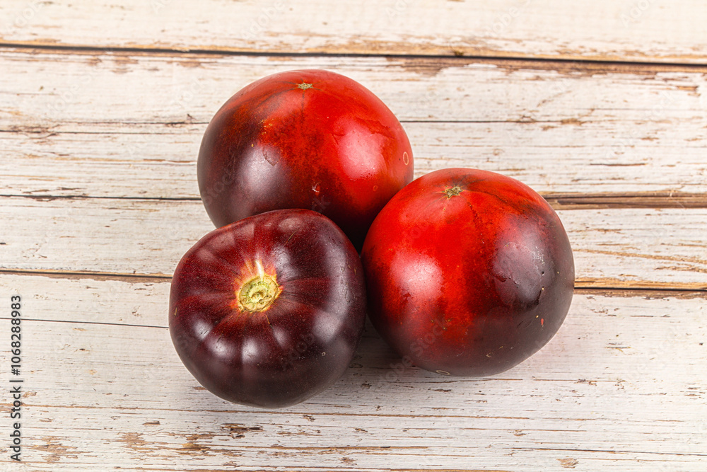 Black ripe juicy organic tomato Black ripe juicy organic tomato
