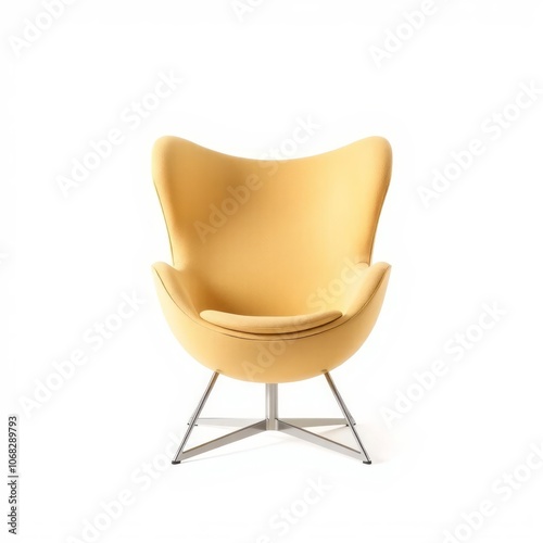 Egg Chair front view full length isolate on transparency backgroundEgg Chair front view full length isolate on transparency background