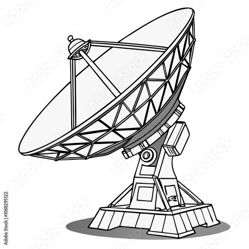 satellite dish vector