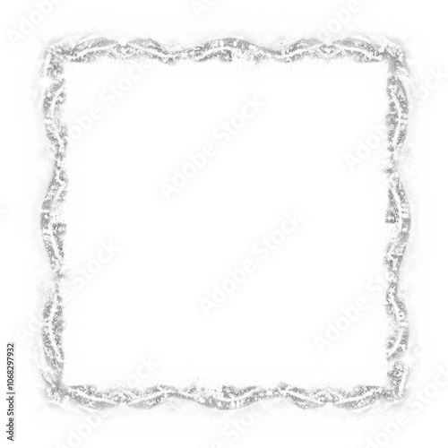 Wallpaper Mural Silver glittery square frame transparent png decoration png Illustration  Torontodigital.ca