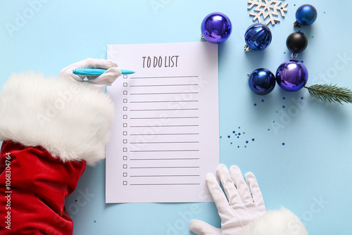 Santa Claus writing to-do l...