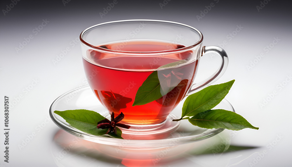 Glass cup of hot aromatic tea with leaves on clear white background, Glass cup of hot aromatic tea with leaves on clear white background, Clear glass mug with tea and mint leaf on white background, cl Glass cup of hot aromatic tea with leaves on clear white background, Glass cup of hot aromatic tea with leaves on clear white background, Clear glass mug with tea and mint leaf on white background, cl