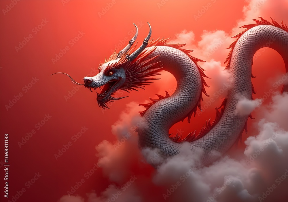 Obraz premium Chinese' Day with big Dragon with China Dragon, for China' Day.