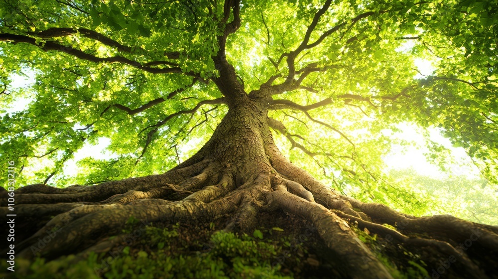 Iconic Strength: Majestic Old Tree Symbolizing Ancient Ecosystem Preservation | Ultra-Detailed Photo of Nature's Resilience