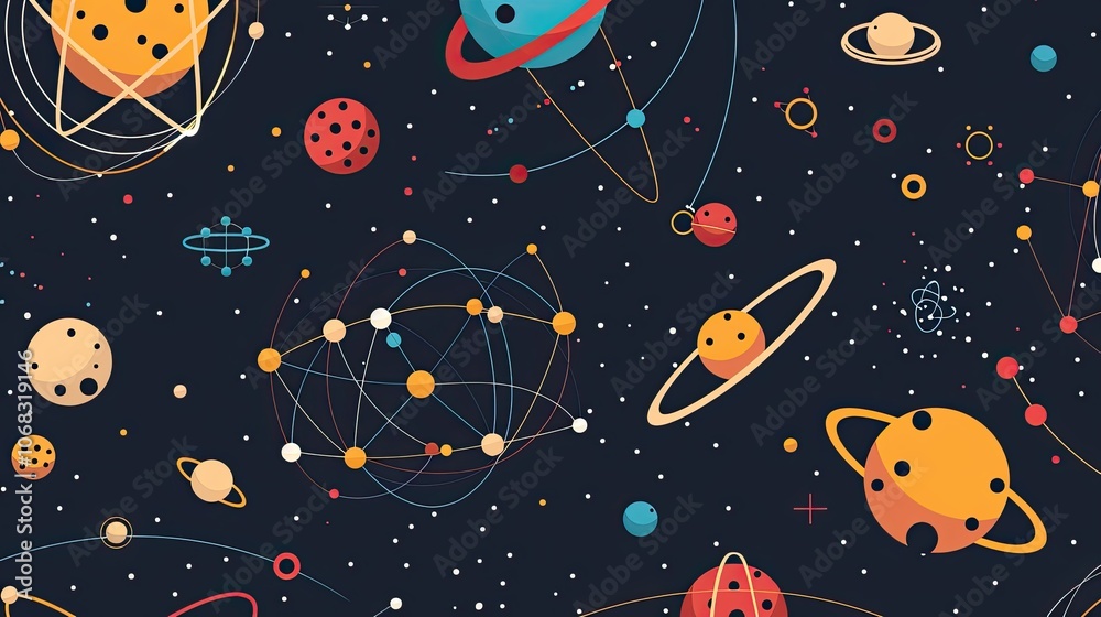Abstract seamless pattern