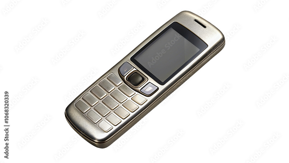old model mobile phone on a transparent background. old model mobile phone on a transparent background.
