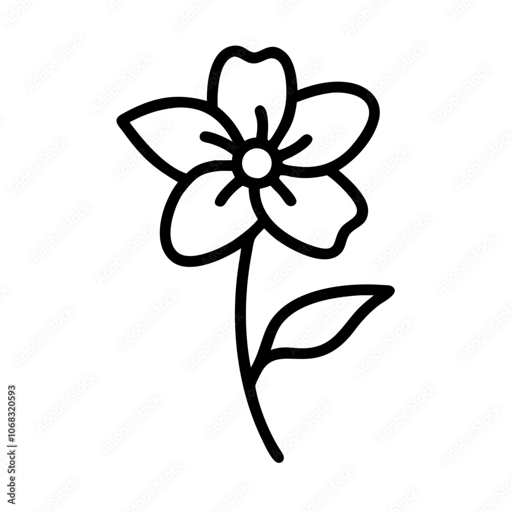 Naklejka premium illustration of a flower