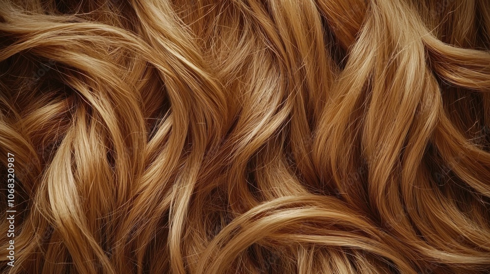 Wavy Golden Hair Texture Background for Design Wavy Golden Hair Texture Background for Design