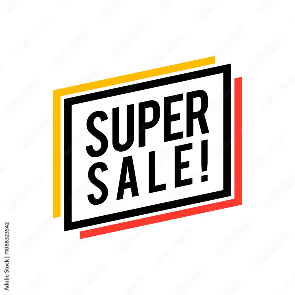 Vector Modern Super Sale Label Vector Modern Super Sale Label