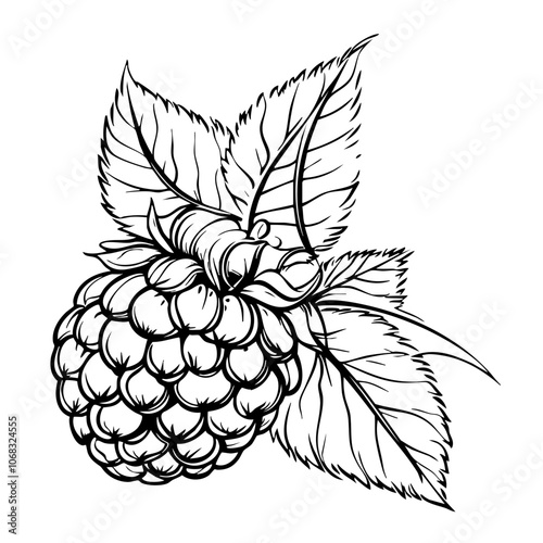 raspberry vector
