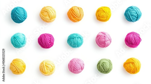 Colorful Yarn Balls for Craft Projects