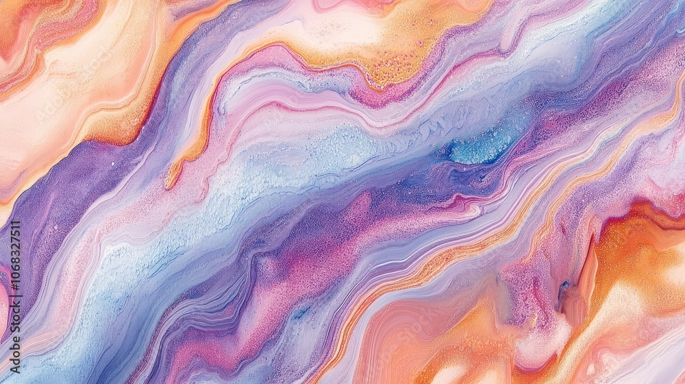 Abstract Swirling Liquid Art in Vibrant Hues Abstract Swirling Liquid Art in Vibrant Hues