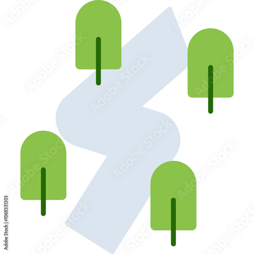 Snow Tracks Icon