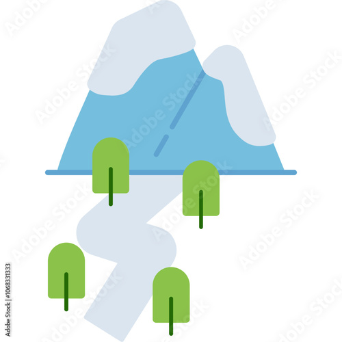 Snowy Path Icon