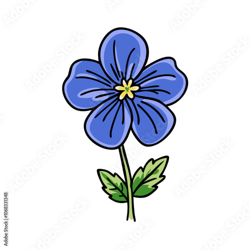  allium flower illustration, allium flower, flat illustration