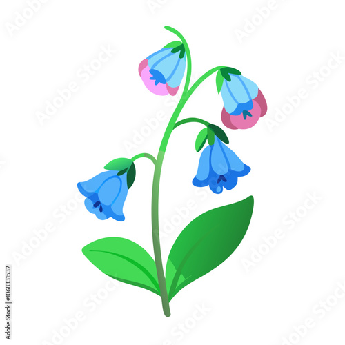 allium flower illustration, allium flower, flat illustration