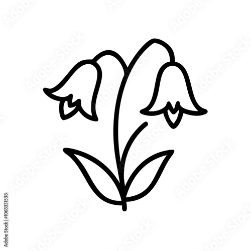 allium flower illustration, allium flower, flat illustration