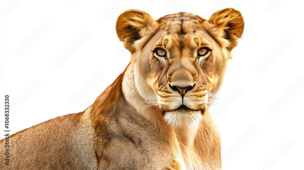 Obraz premium Majestic Lioness in High Resolution Detail