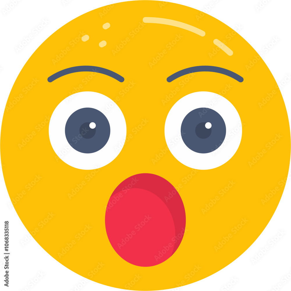 Fototapeta premium Shocked Face Icon