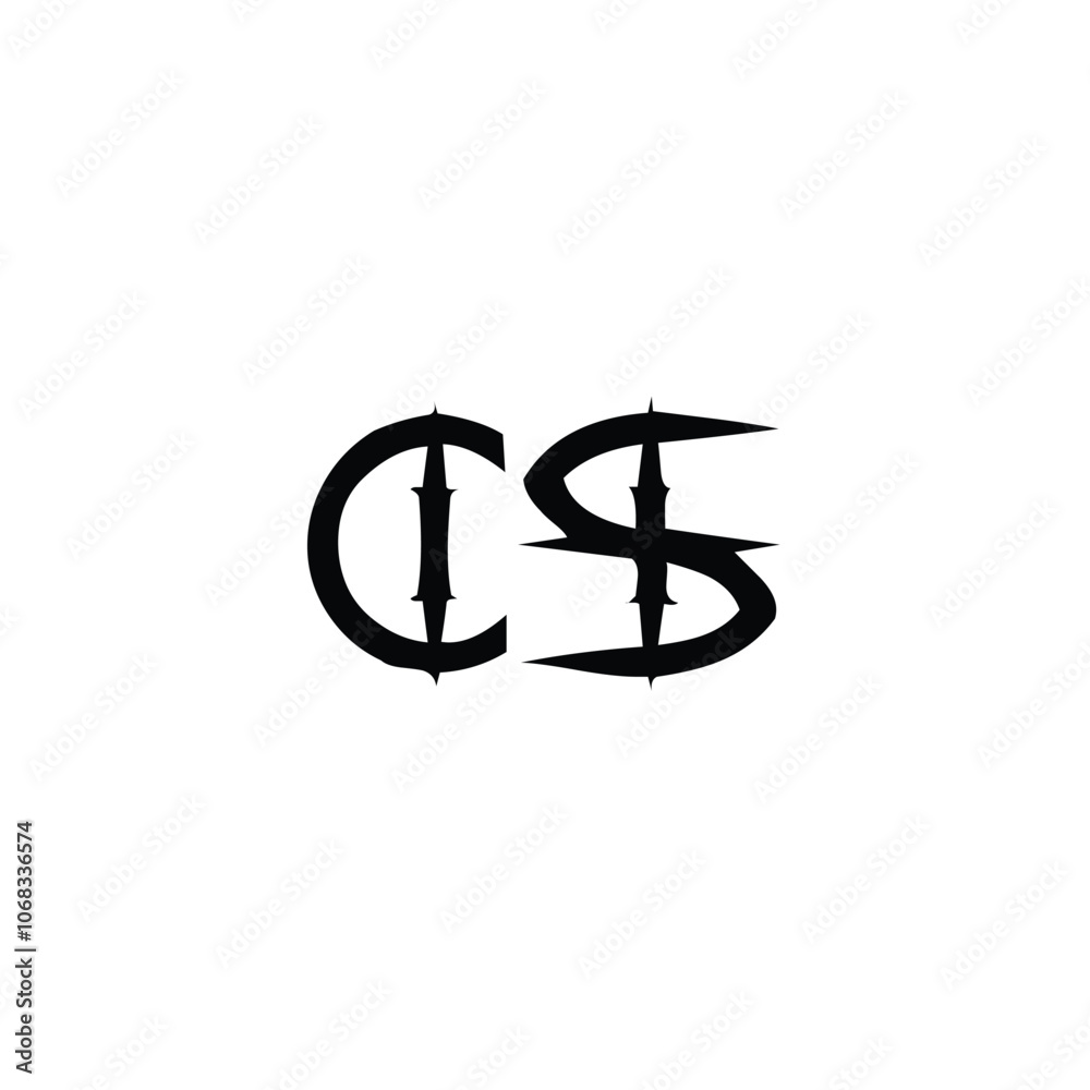 CS monogram logo design letter text name symbol monochrome logotype alphabet character simple logo CS monogram logo design letter text name symbol monochrome logotype alphabet character simple logo