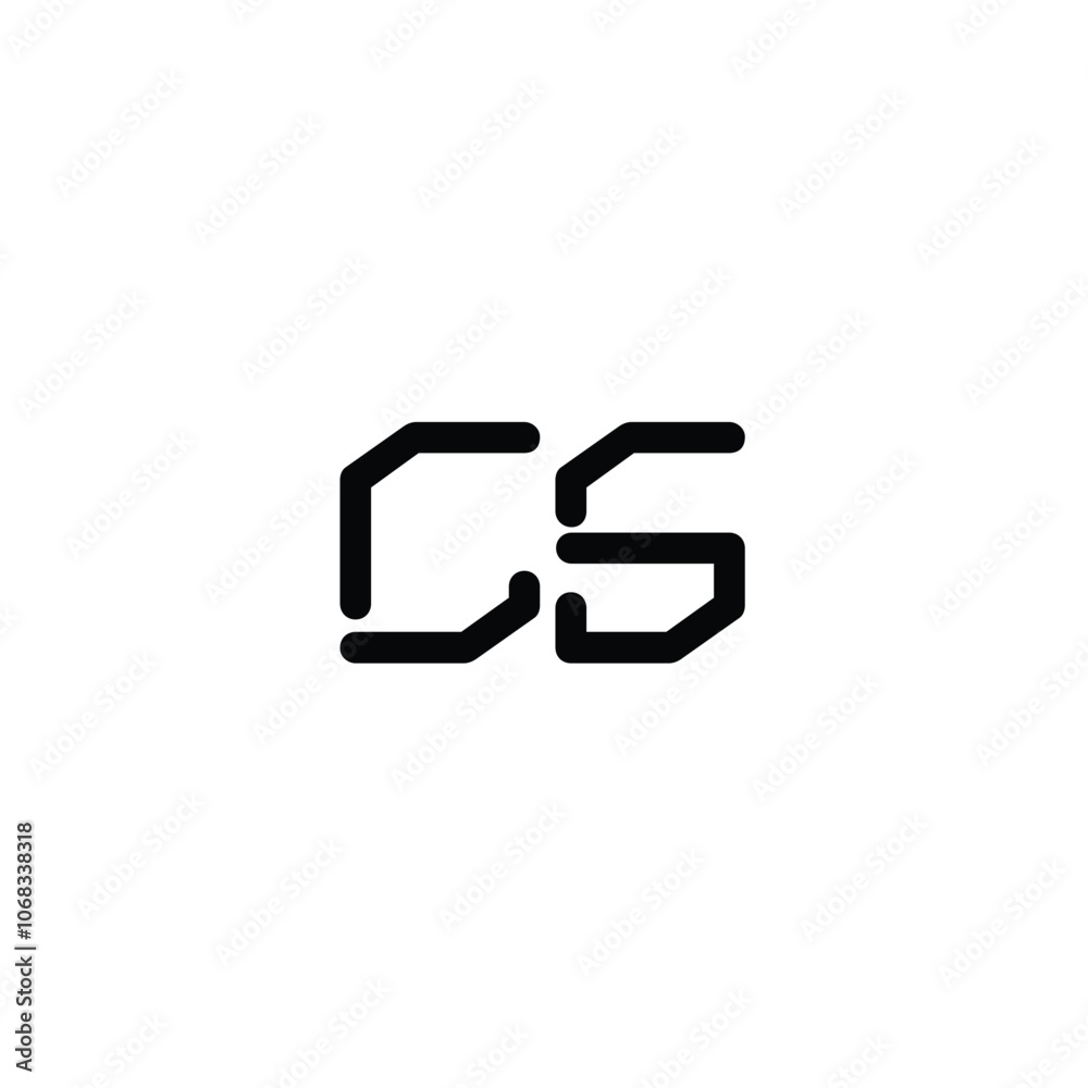 CS monogram logo design letter text name symbol monochrome logotype alphabet character simple logo CS monogram logo design letter text name symbol monochrome logotype alphabet character simple logo
