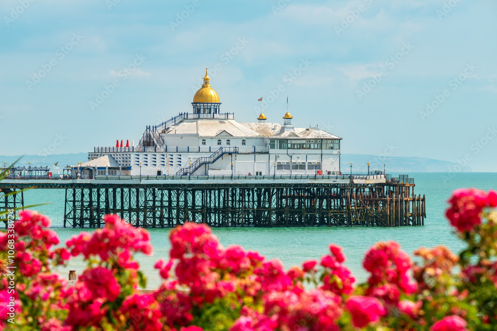 Eastbourne Pier view. East Sussex, England