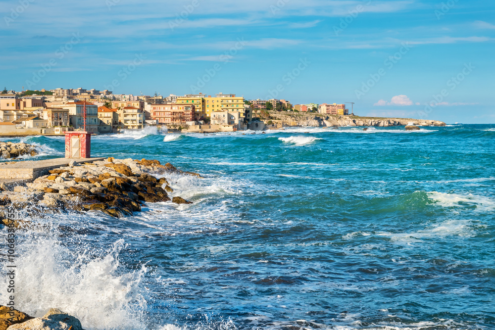 Seascape of Syracuse. Sicily, Italy