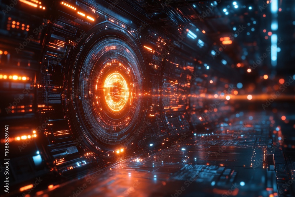 Digital technology background. Digital technology background.