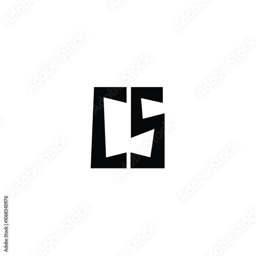 Free Download CS monogram logo design letter text name symbol monochrome logotype alphabet character simple logo - GFXLoad