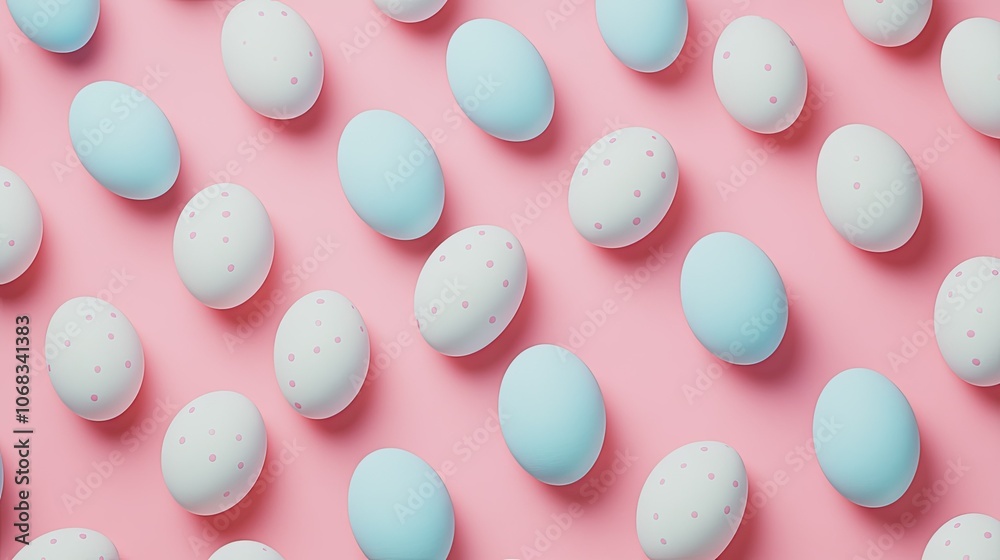 Colorful Egg Design on Pastel Background Colorful Egg Design on Pastel Background