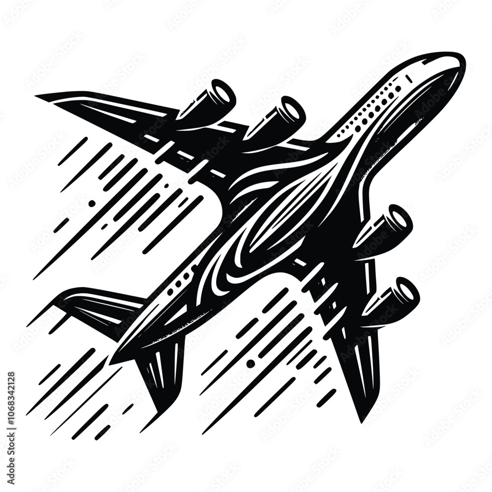 Airplane Black Vector Svg Airplane Svg Airplane Scg Travel Svg