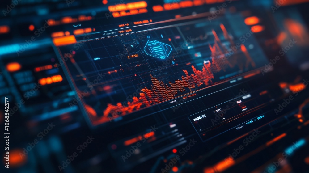 Futuristic Data Visualization Interface Futuristic Data Visualization Interface
