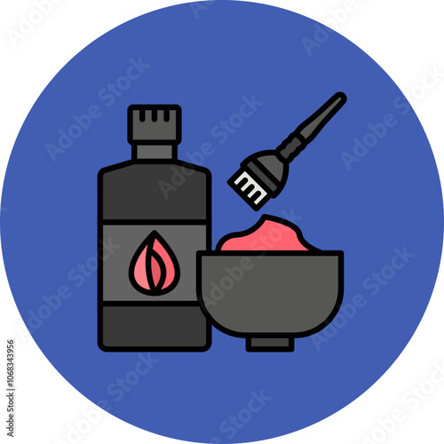 Hair dye kit Icon