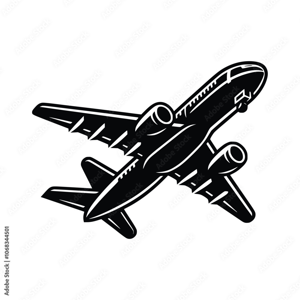 Airplane Black Vector Svg Airplane Svg Airplane Scg Travel Svg