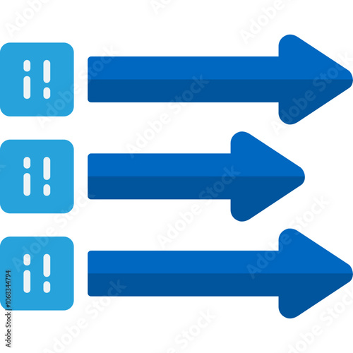 Infographic Arrows Icon