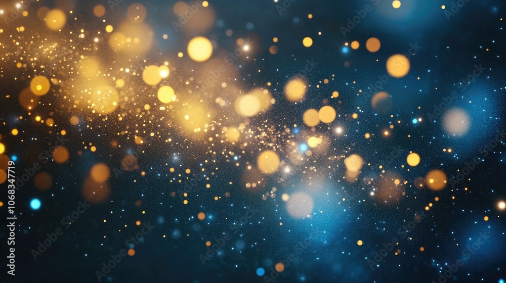 Sparkling Bokeh Lights on a Dark Background Sparkling Bokeh Lights on a Dark Background