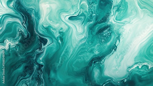 A stunning abstract artwork featuring smooth aqua and green swirls. Perfect for modern decor, backgrounds, or creative projects with a fresh look.