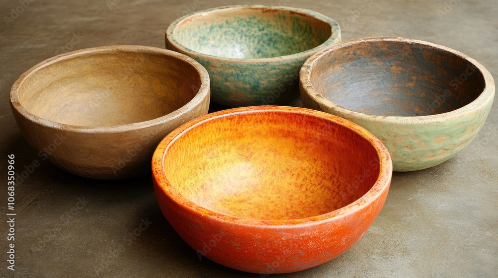 Vibrant Handmade Bowls for Kitchen Decor and Display Vibrant Handmade Bowls for Kitchen Decor and Display