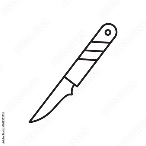 Scalpel icon. isolated vector icon.